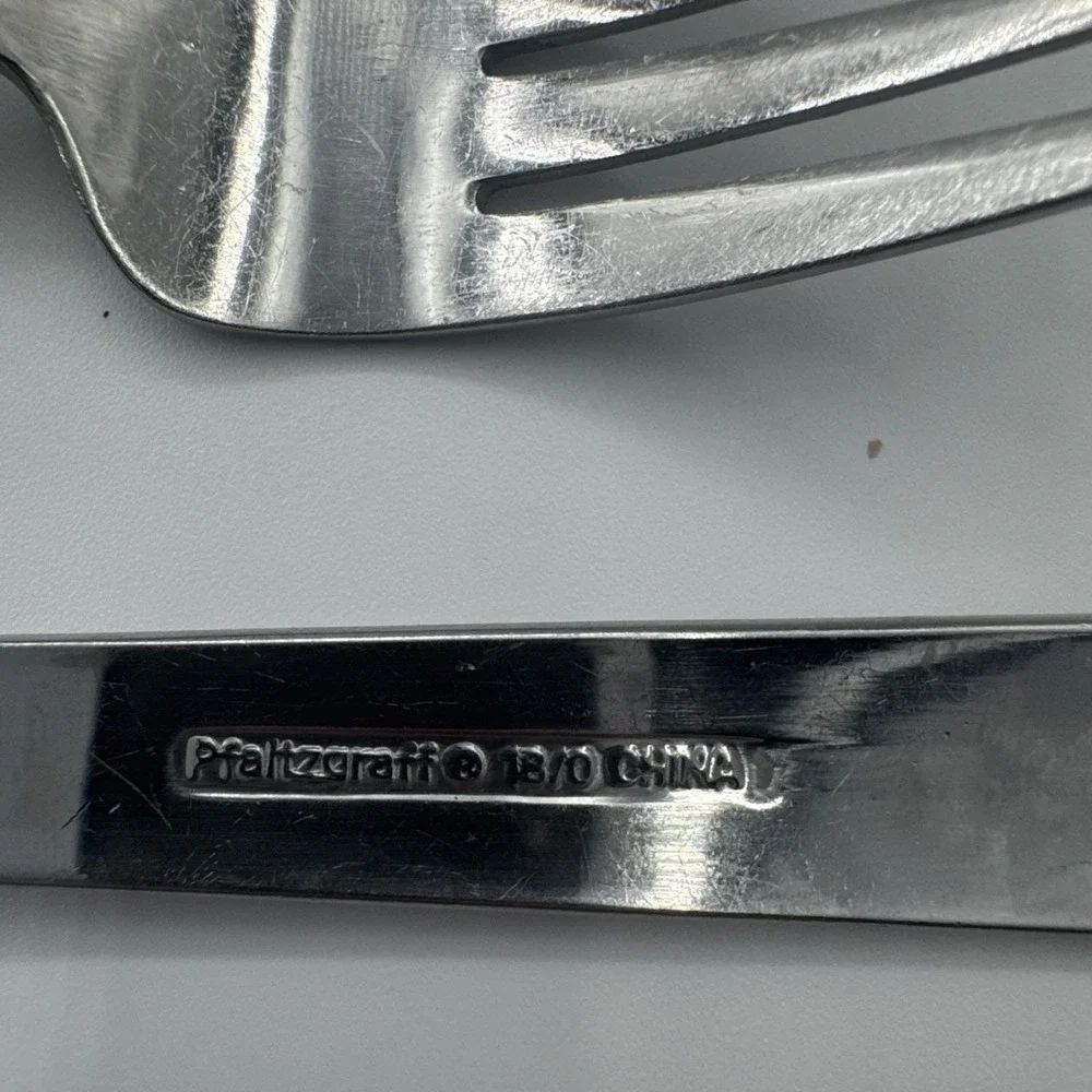 Pfaltzgraff Stainless Steel Parker Frost Mixed Lot 19 Pieces‎